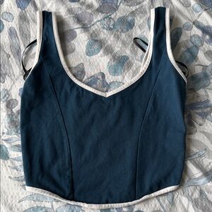 Forever 21 Blue and White Tank Top